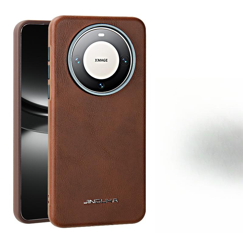 A Luxurious Magnetic Anti-drop Business Leather Case for The All-inclusive Huawei Mate60pro Phone Case, Pura70pro