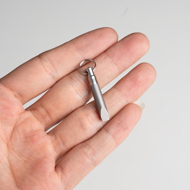 Small Metal Alloy Card Removal Needle Outdoor Tool Needle Opener With Keyring Card Extractor Keychain Pendant