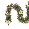 Christmas Garland Artificial Flowers Vine for Wreath Home Table Centerpieces