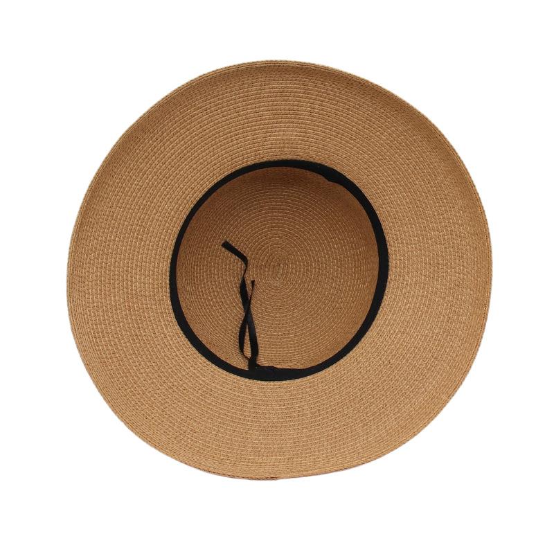 Small Fragrant Wind Straw Hat Female Ins Wind Lady Big Eaves Breathable Sun Protection Sunshade Straw Hat Retro French Style