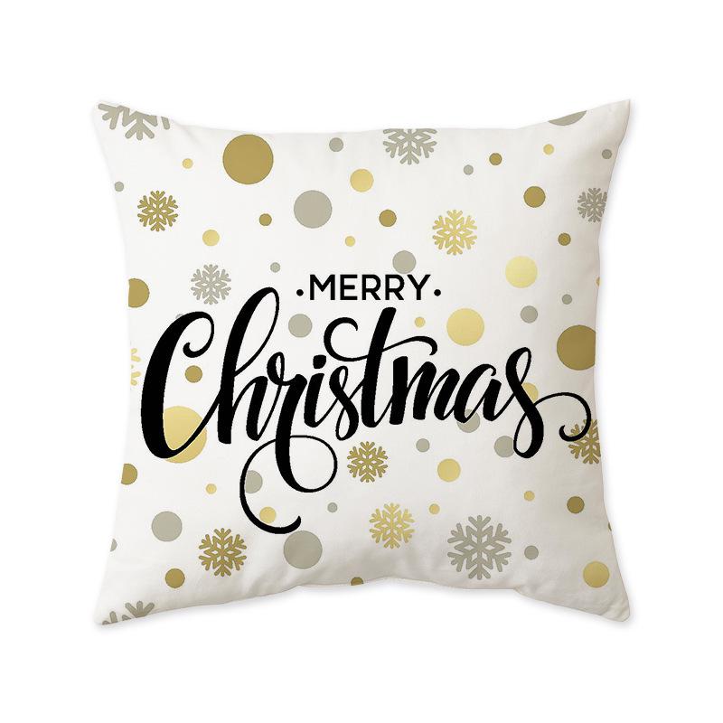 Cross-Border Christmas Festival Printed Cushion Cover for Sofa, Bedside, or Living Room