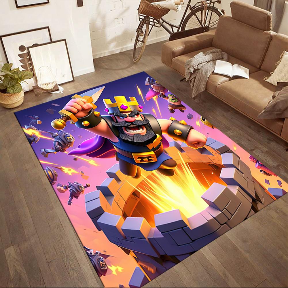 Clash Royale Square rugs are a great choice for living rooms, bedrooms, home décor, and as gifts.