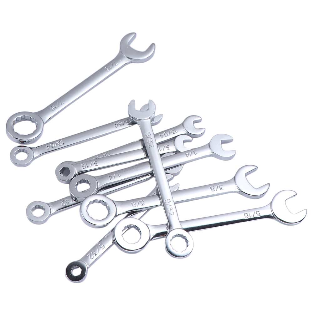 10pcs Mini British/Metric Type Wrenches Mini Spanner Wrenches Set  Tighten Screws/nuts