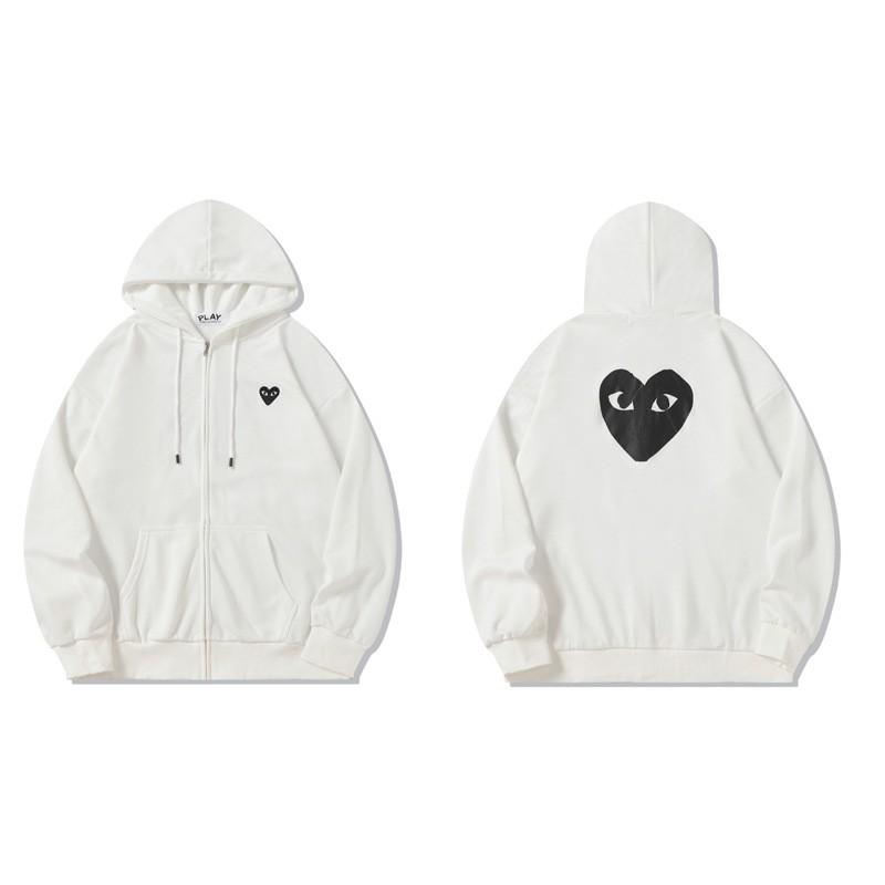 JB PLAY Loose Fit Zip Hoodie Teens Couples Hip Hop Style Cotton Blend 2025 Fall