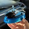 Solar Powered Car Air Freshener Rotating Airplane Decor Auto Fragrance Dispenser with Essential Oil for Vehicle Interior