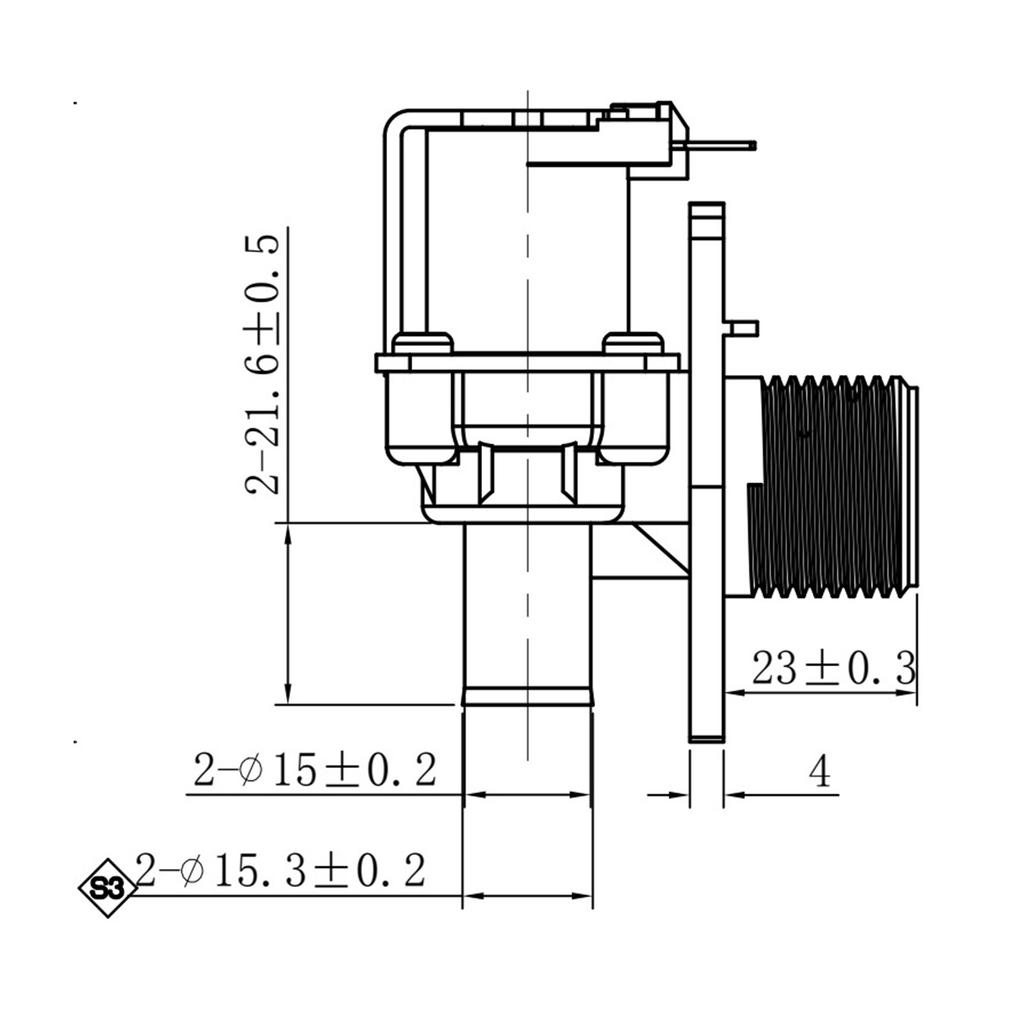 Zawory wlotowe pralki W pełni automatyczne zawory elektromagnetyczne pralki Zawory wlotowe Włącznik wlotowy Do FCS360U