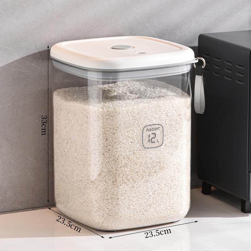 Electric Suction Vacuum Rice Storage Container Negative Pressure Grain Bucket with Insect-Proof Moisture-Proof Airtight
