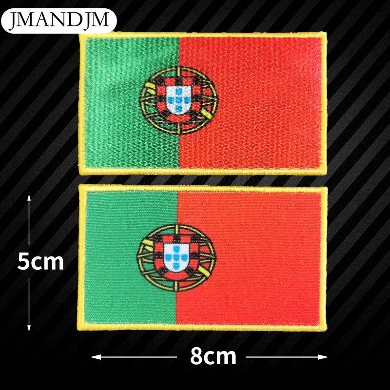 5 Stück Weltflagge Stickerei Stoffaufkleber Armband Klettverschluss DIY Aufnäher Stickerei Stoffaufkleber