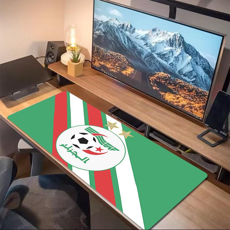 Algeria National Football Team Print Cushion Non-slip Laptop Tablet Big Mousepad XXL Mat Mini PC Playmat With Lock edge