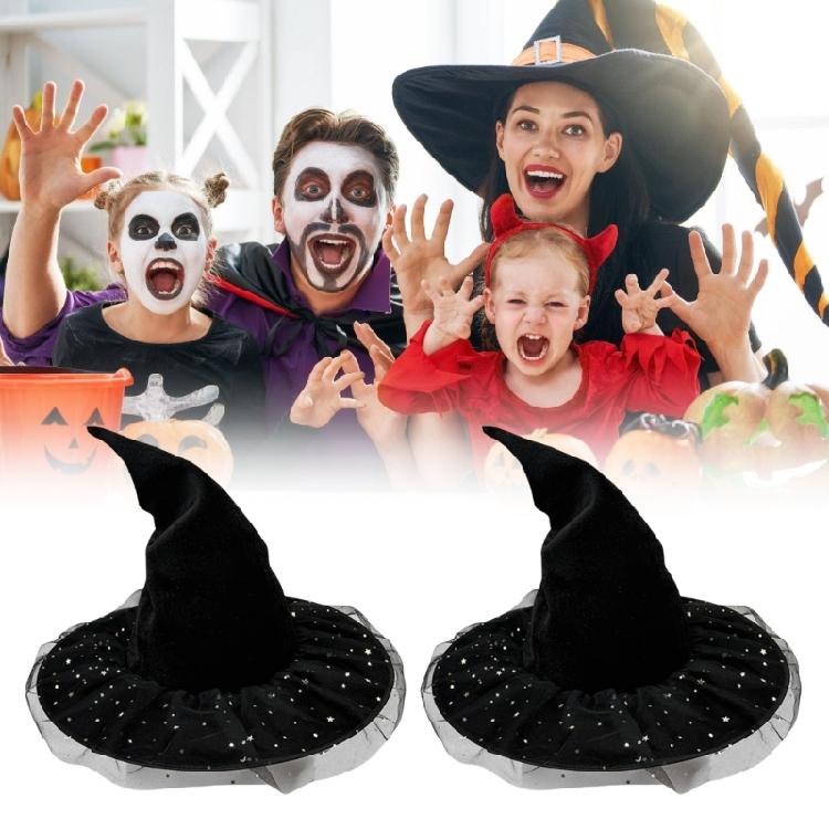 Gorgeous Witch Hats Vintages Girls Hat Gothicism Wizard Hat Carnivals Witch Hat for Standout Halloween Costume