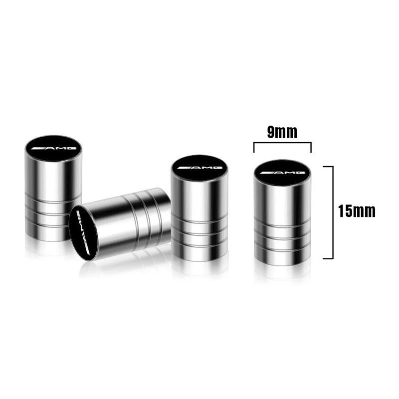 4Pc AMG Logo Car Wheel Tire Valve Cap Cover Accessory For Mercedes Benz AMG W204 W205 W210 W211 W212 W213 W167 W176 W463 GLC C63