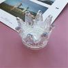 1/2Pcs Unique Glass Tea Light Holder Glass Candlestick Stand  Decoration Accessories