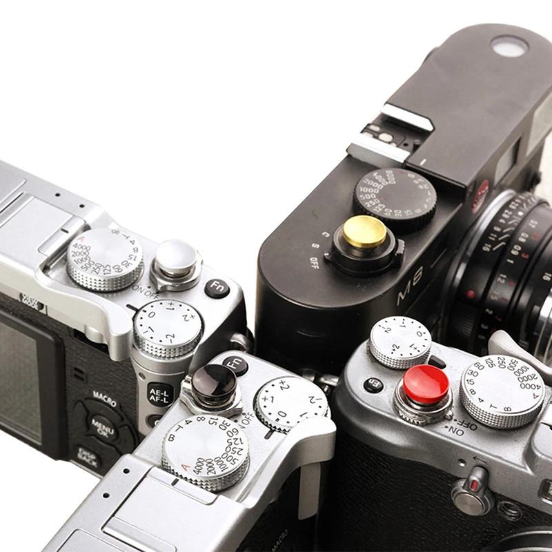 Kovová spoušť fotoaparátu s konkávním povrchem Mosazné uvolňovací tlačítko Příslušenství k fotoaparátům