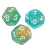3PCS Astrological Dice Set 12 Sides Glitter Rune Dice Easy to Read for Table Board Game Toys Type 4