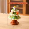 Festive Ceramic Christmas Tree Fruit Fork Set for Kids and Home Décor