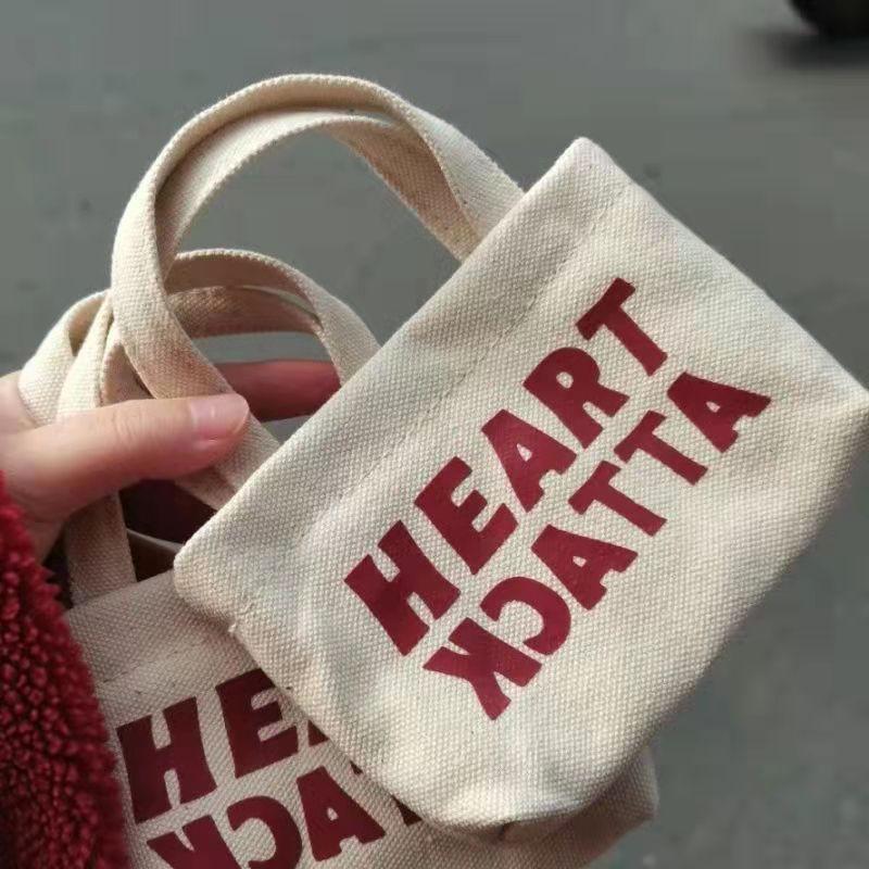 

Холщовая маленькая сумка ручная с молнией, милая нишевая высококлассная компактная сумка-клатч