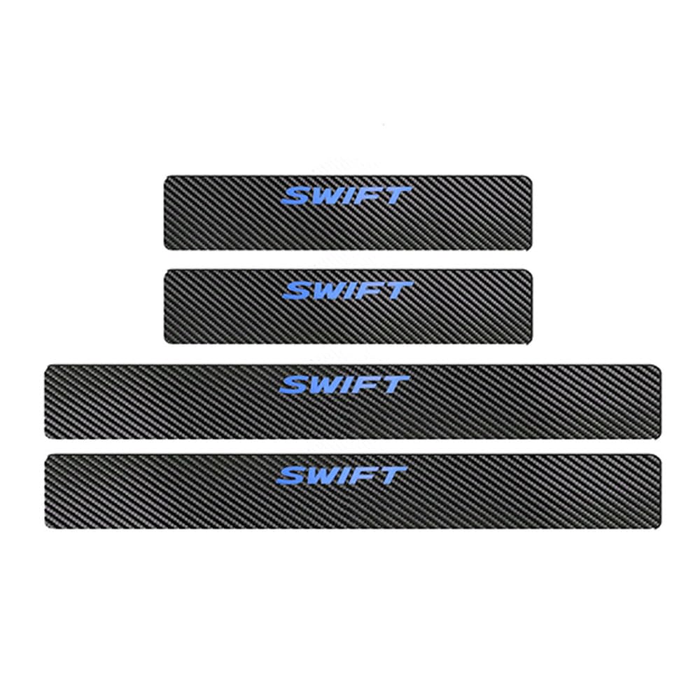 

[BOYOUS Latest Model] Suzuki Swift ZC Series ZD Series Exclusive Scarbon-Style Leather Scuff Plate синий