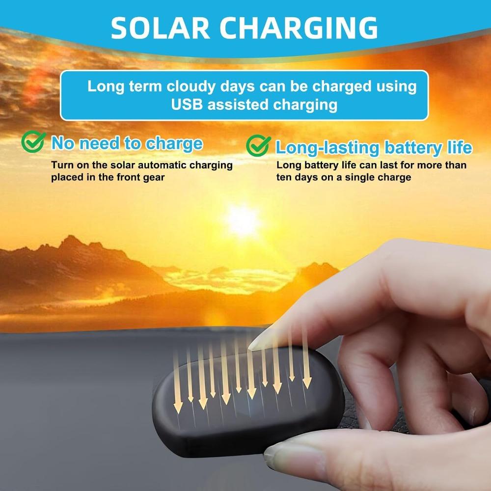 2PCS Solar Powered Fake Car Alarm LED Light, for Car Van security alarm