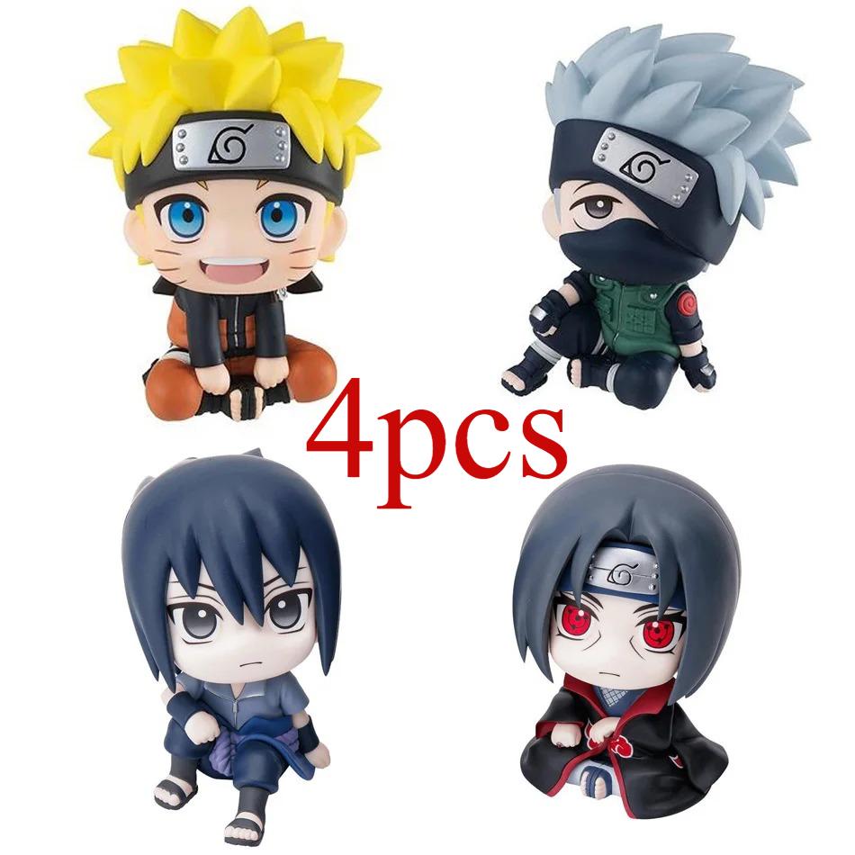 Anime Naruto Figure Naruto 9cm Kakashi Action Figure Q Version Kawaii Sasuke Itachi Figurine Car Decoration Collection Model