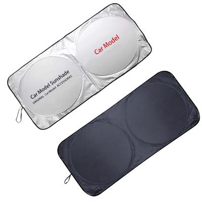 Car Windshield Sunshades Logo Foldable Covers Sun Visors Protector Sun Shade Anti-UV Parasol Coche for Mitsubishi Lancer 10 3