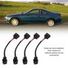 4PCS Fuel Injector Conversion Harness OBD1 to OBD2 Replacement For Acura Integra 199‑1995