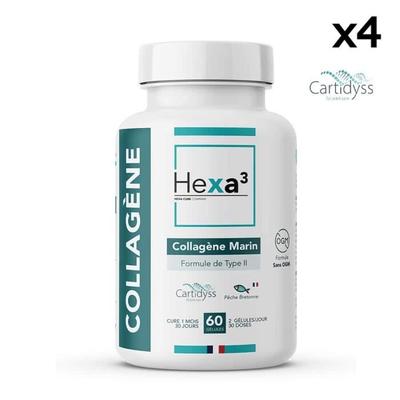 60 Capsules French Marine Collagen Type II CARTIDYSS 4 Boxes