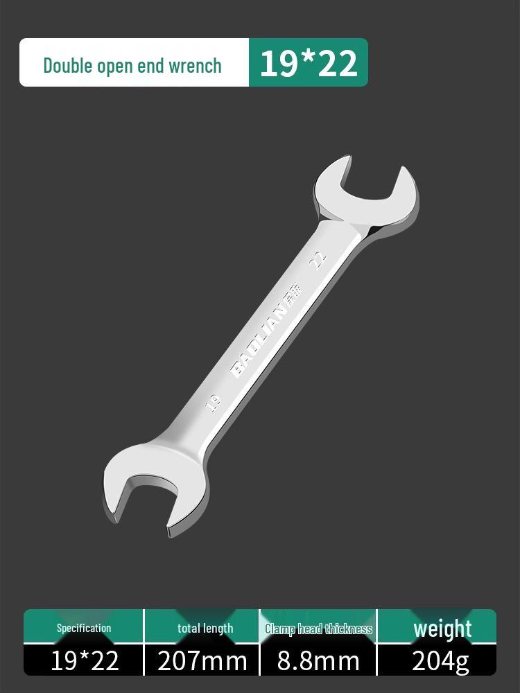 Doppelkopf-Maulschlüssel-Set - Polierte Oberfläche, Kleines Werkzeugset für Zuhause, 8-10mm Steckschlüssel-Helfer