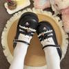 Kitten Beaded Sweet Cute Shoes Women's Autumn 2025 Explosion Japanese Flat-bottomed Sailor Suit Mary Jane Single Shoes