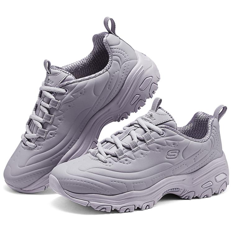 Skechers DLites Morbide Comode Versatili Basse Casual Scarpe da Corsa Donna sneaker Viola Grigio 150243-LAV