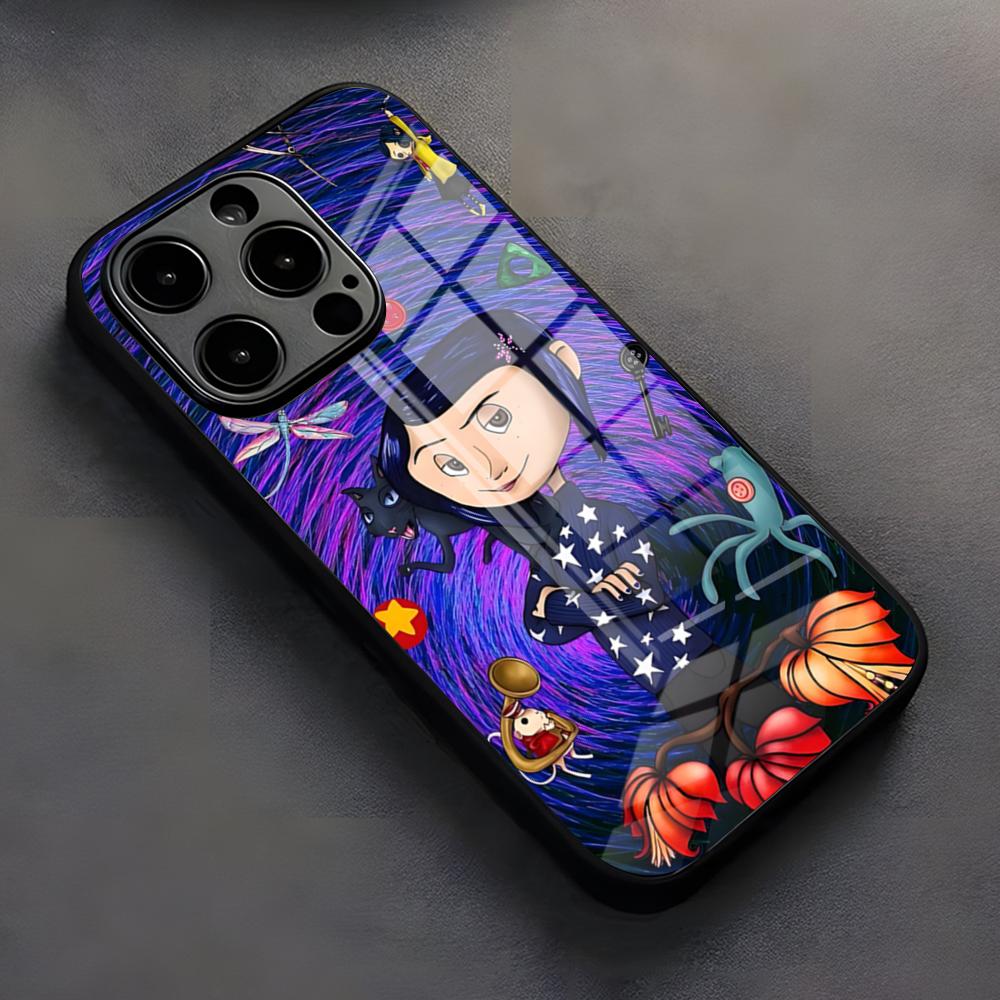 Anime Hot C-Coraline Phone Case For IPhone 17 Pro Max 16 15 14 Pro Max 13 11 X Xs Xr 8 7Plus Silicone Cover
