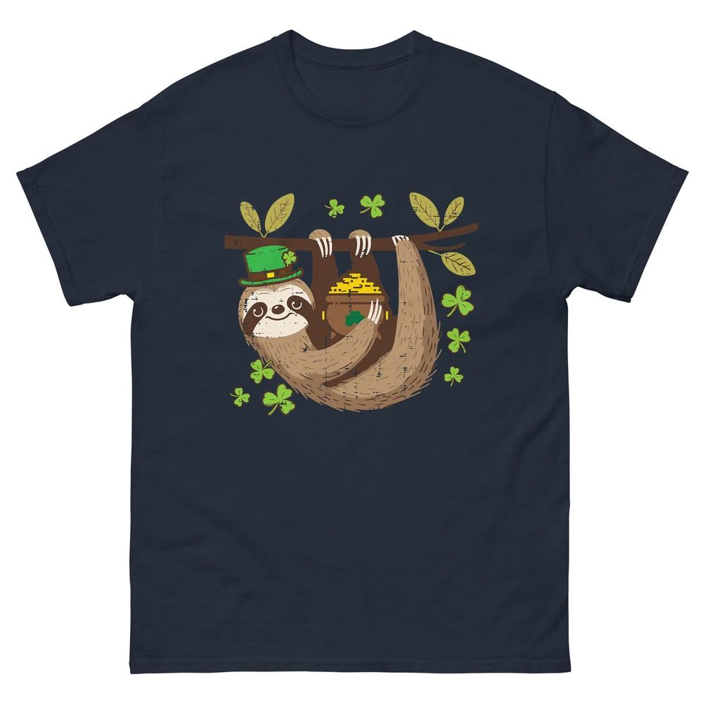 St Patricks Day Sloth Saint Pattys Paddys Kids Unisex Unisex TShirt S