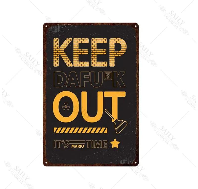 Aliens Metal Sign Abstract Quotes Art Metal Wall Plaque Custom Poster Painting Vintage Room Decor Metal Art Tin Pub Sign