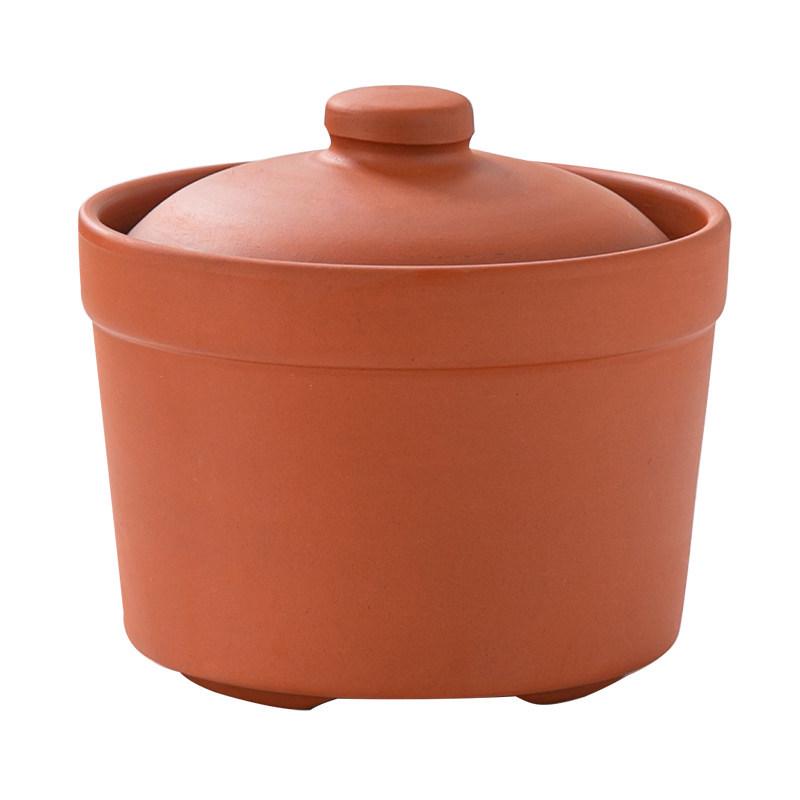 Purple Clay Double-Boiler Stew Pot with Lid - Chinese Retro Health Pot for Stews, Soups, and Steamed Eggs.