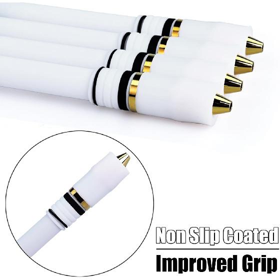 Pen Spinning Pens Menowa Non Slip Mod, Medium Weight Handmade Fidget Spin Pen for Beginner and Intermediate, White