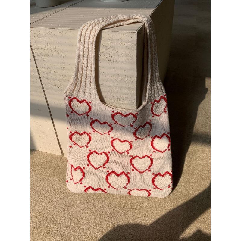 Knitted Bag Woven Bag All-in-one Women's Bag High-grade Exquisite Niche Shoulder Bag