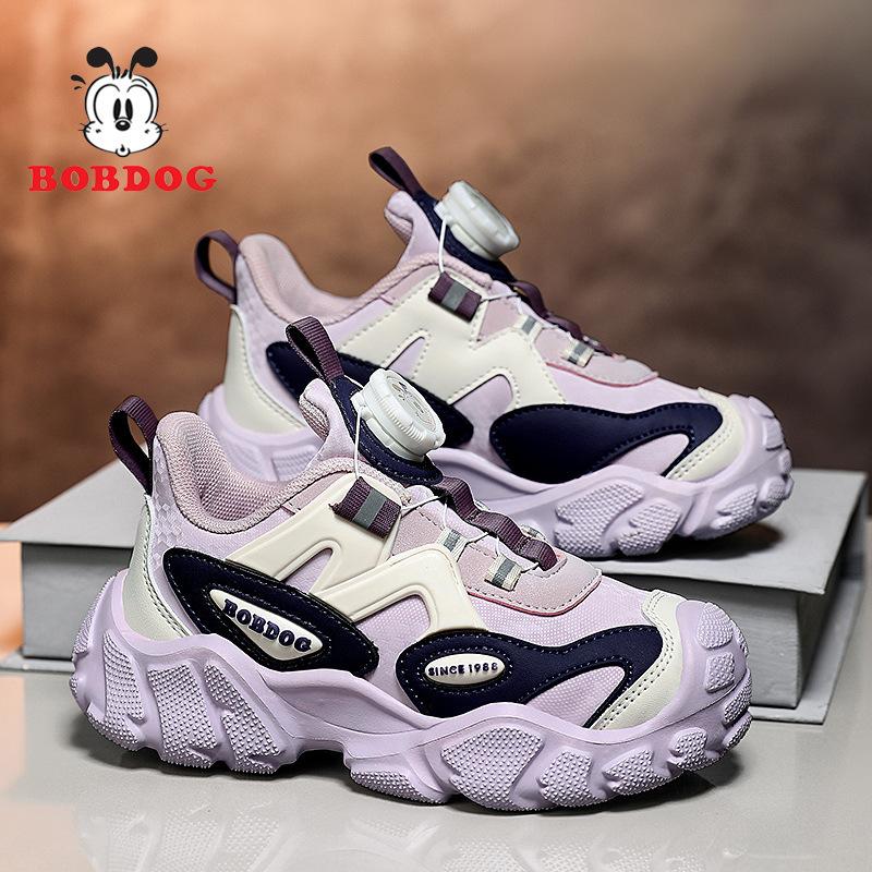 

Babu Bean Boys Shoes 2025 Autumn and Winter New Medium and Older Children s Leather Surface Children s Sneakers Fashion Versatile Dad Shoes 38