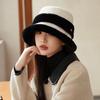 Winter Warm Bucket Hat Thick Fleece Plush Basin Hat Versatile Fisherman Hat  for Women