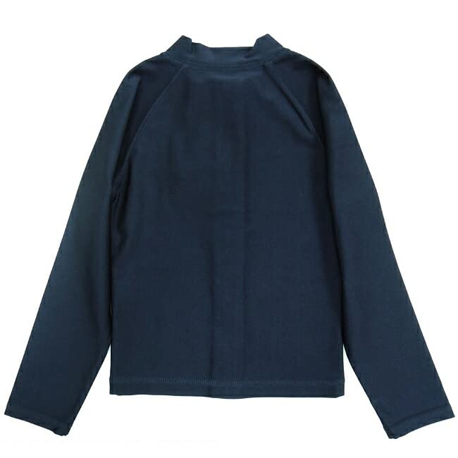 Ashberry Kids' School Swimsuit, Unisex Long Sleeve Rash Guard (Pull-Up) [UPF 50+ UV Protection] 130cm (855498)
