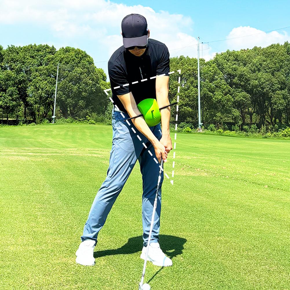 Ajutor pentru antrenamentul leagănului de golf, din aliaj de aluminiu și PU, pentru antrenamentul leagănului, minge de antrenament pentru leagăn de golf, conexiune R2Q5