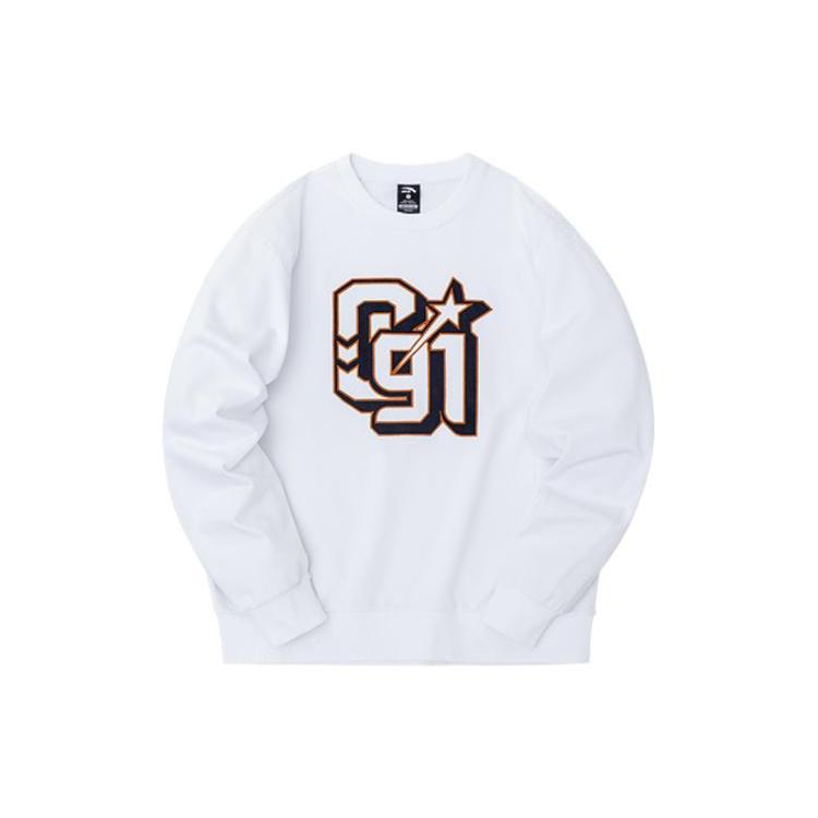 ANTA Life Collection Sweatshirts Unisex White Crew Neck Thickened Regular 152248725-1 XXL