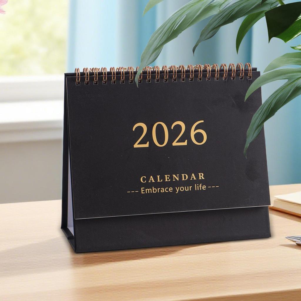 2026 Simple Style Mini Desk Calendar Desktop Display Portable Calendar Desktop Decoration Handmade Diary