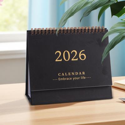 2026 Simple Style Mini Desk Calendar Desktop Display Portable Calendar Desktop Decoration Handmade Diary