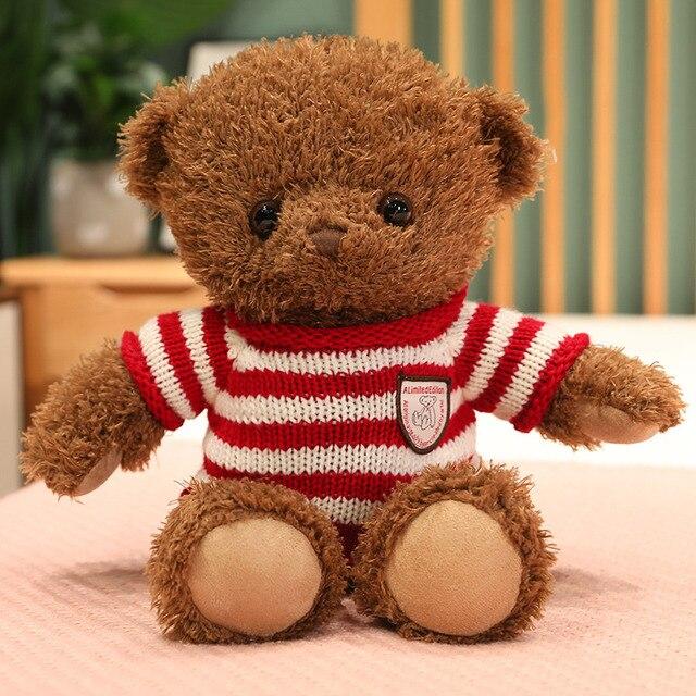 45cm Lovely Plush Sweater Teddy Bear Toys Adorable Classical Bear Dolls Stuffed Soft Animal Pillow Valentine S Gift For Girlfriend