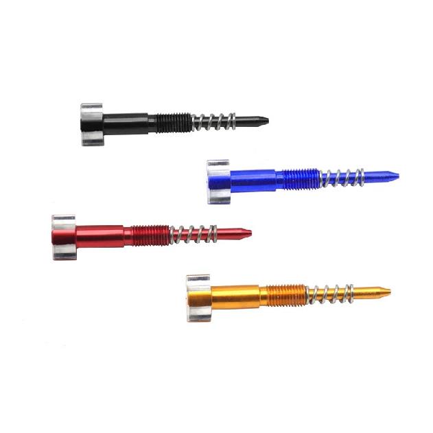 Alconstar- CNC Easy Adjust Air Fuel Mixture Screw Set Fit PWK Keihin Carb 21 24 26 28 30 32 34mm Motorcycle Dit Pit Bike ATV