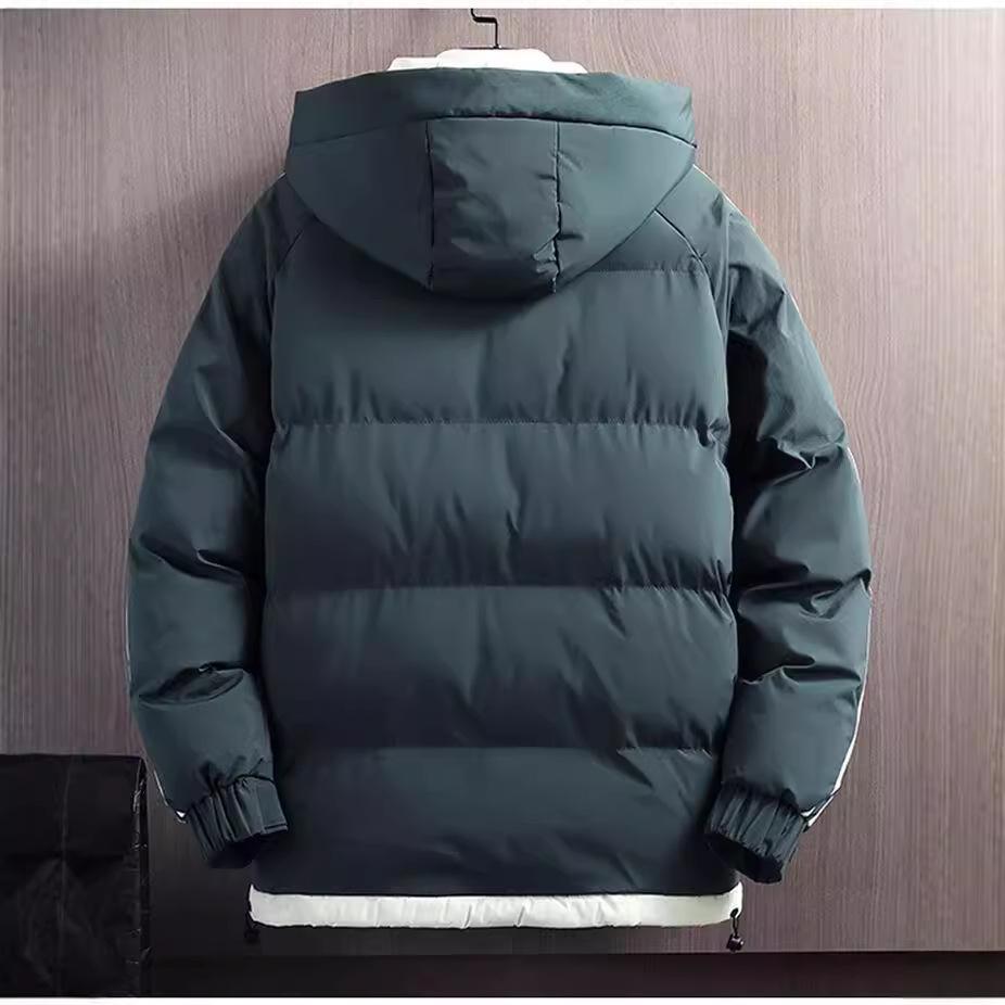 5XL Men's Extra Large Windbreaker Men's Jacket Winter New Casual Loose Cotton Jacket Large Size Hooded Jacket Men's Windbreaker