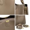 Genuine Leather Shoulder Bucket Bag Women Basket Tote Soft Handbag Genuine Leather Women Fashi Commuter One-shoulder Handbag