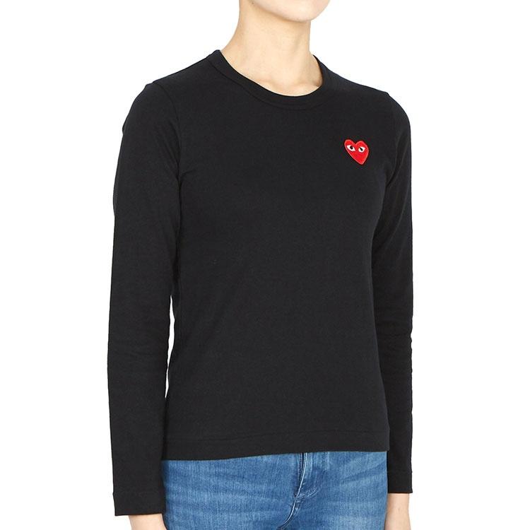 Comme des Garçons PLAY (WMNS) COMME des GARCONS PLAY Logo Long Sleeves Tee 'Black' Women's AZ-T117-051-1