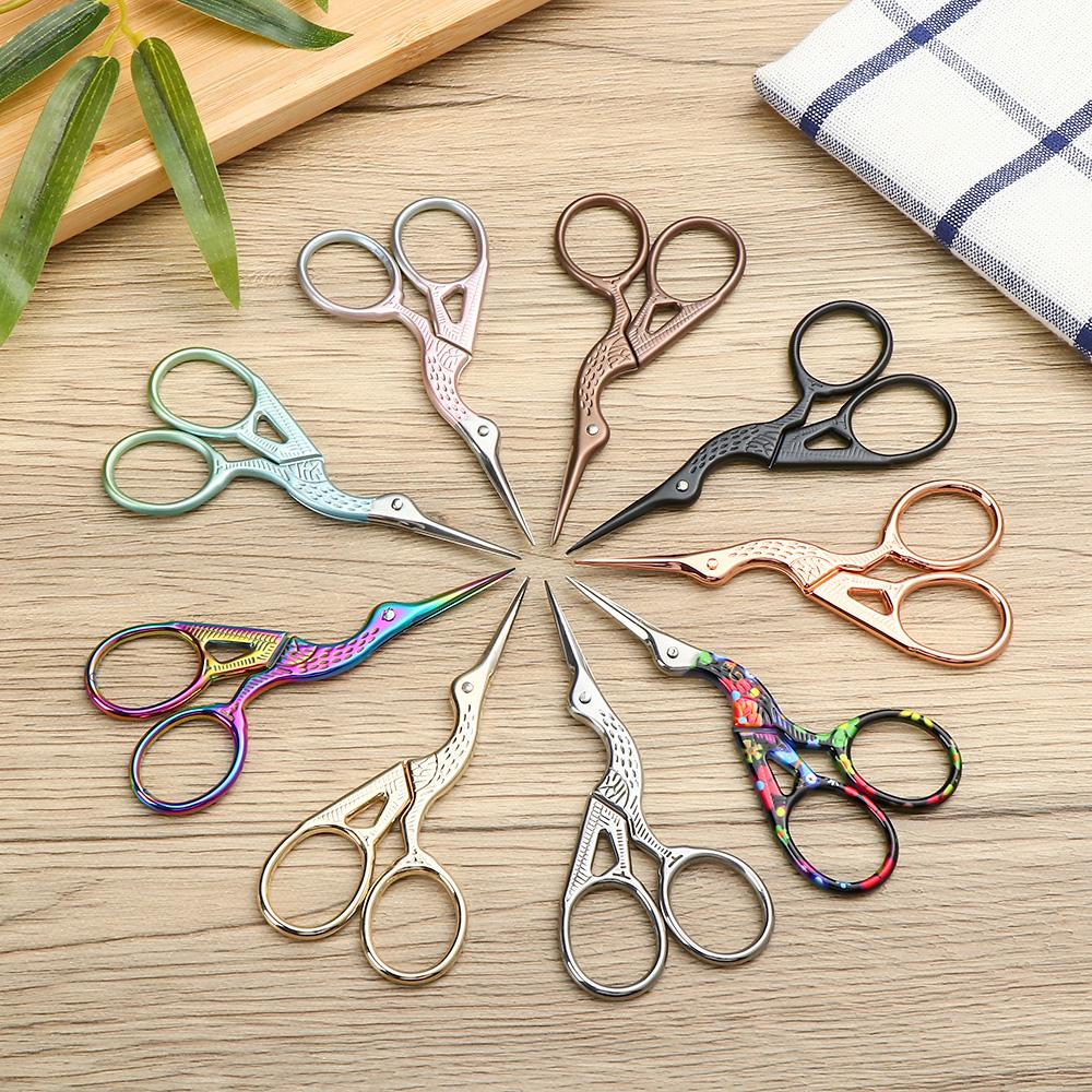 Embroidery Home Retro Cross Stitch Scissors Scissors Stainless Steel Crane