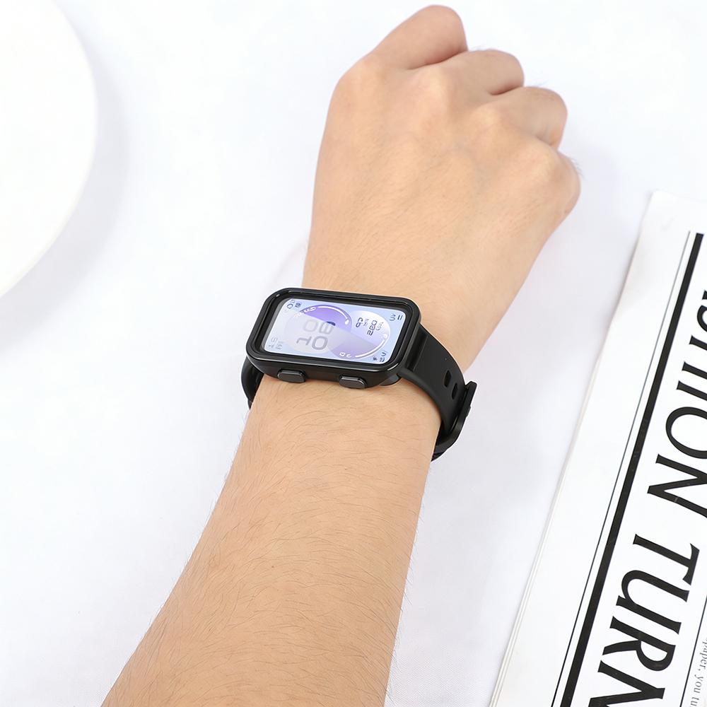 PC Case for Huawei Band 11/11 Pro Screen Protector All-Around Bumper Shell Tempered Glass Cover for Huawei Band 11 Accessories