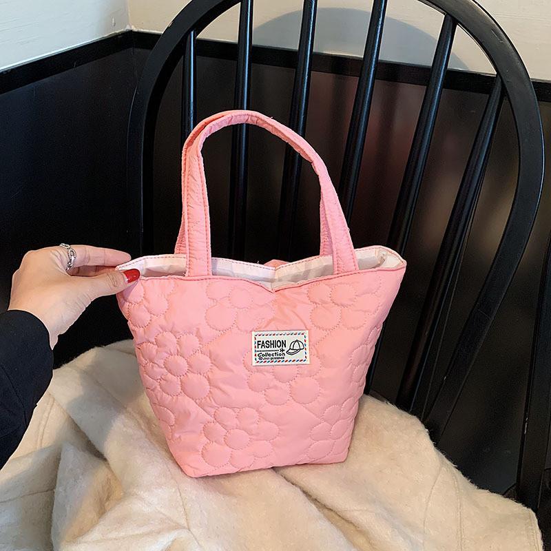 Stylish Casual Oxford Tote Bag For Women In Black White Purple Pink Colors